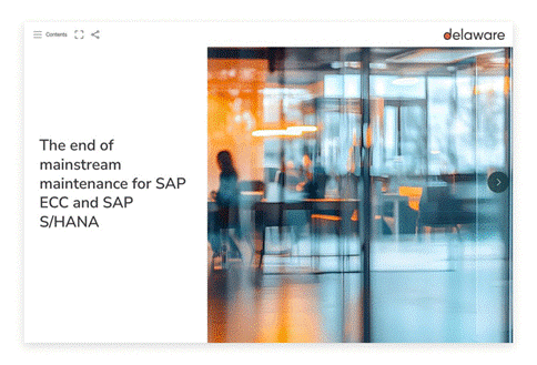 End of mainstream maintenance for SAP ECC and SAP S/HANA