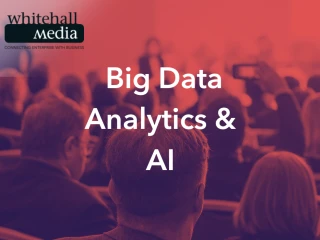 picture of people at a conference with the words "Big data analytics& AI" in white text over the top